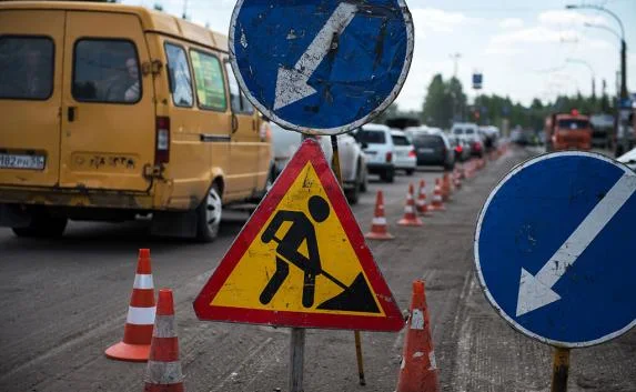 ​Движение на круговой развязке в Симферополе ограничено 