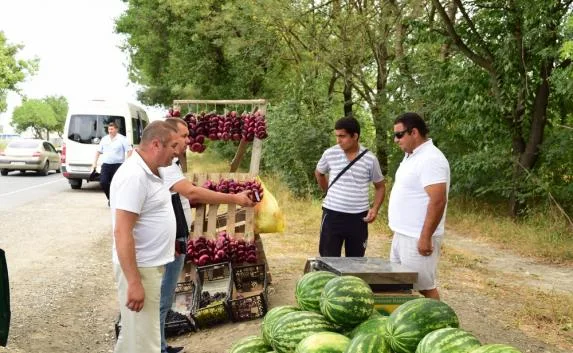 В Крыму поймали нелегальных продавцов с тоннами арбузов (фото)