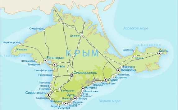 Полуостров Крым хотят отделить от материковой Украины каналом