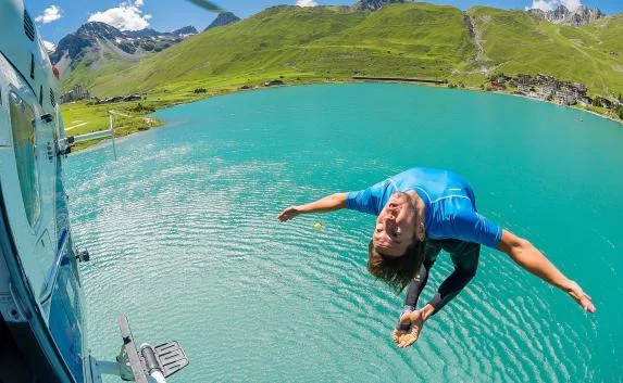 Путин пообещал помочь с открытием первой в мире базы хайдайвинга в Крыму
