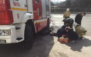 Водитель мопеда впал в кому после столкновения с машиной МЧС в Ялте