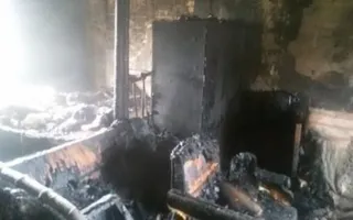 Горящий дом с газовыми баллонами чуть не «разнес» половину поселка под Феодосией