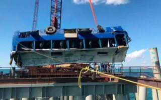 Водитель автобуса, упавшего в море на Кубани, отправится в колонию