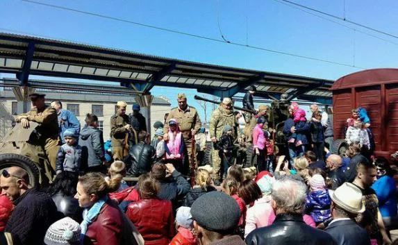 В Джанкое встретили «Поезд Победы» (фото, маршрут)