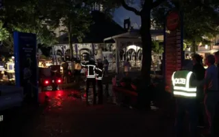 Горящий аттракцион и лучший чистильщик обуви ЕС (фото, видео)