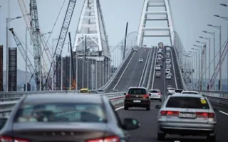 На Крымском мосту произошло первое ДТП: пострадавших нет