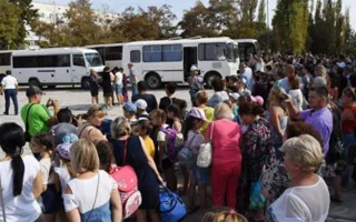 Дети, эвакуированные из-за химвыброса в Армянске, вернутся домой 25 сентября