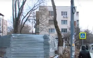 Зеленую зону у рынка на Северной закатывают под парковку (видео)