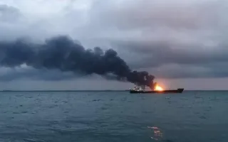 Поиск выживших при пожаре в Керченском проливе официально прекращен (видео)