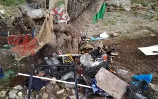 «Индейцы» сожгли бухту Виноградная на Фиоленте (фото)