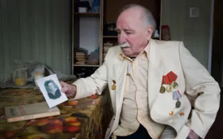 Солдаты Народной войны предстали перед посетителями 35-ой Береговой батареи на одноименной фотовыставке
