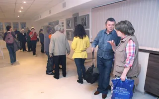 Солдаты Народной войны предстали перед посетителями 35-ой Береговой батареи на одноименной фотовыставке