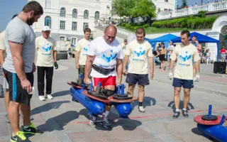 В Севастополе состоялся очередной этап турнира среди силачей