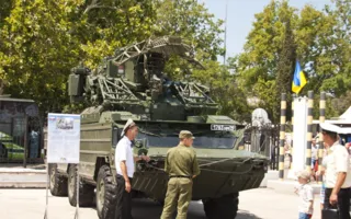 Выставка военной техники ко Дню Флота в Севастополе