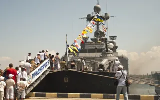 Выставка военной техники ко Дню Флота в Севастополе