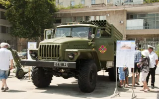 Выставка военной техники ко Дню Флота в Севастополе