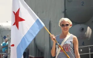 Выставка военной техники ко Дню Флота в Севастополе