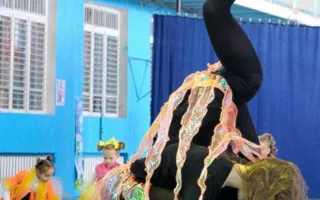 Юные гимнастки устроили новогодний праздник красоты и грации