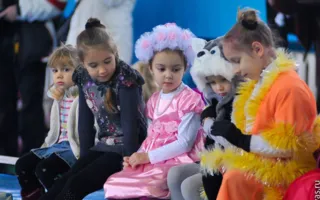 Юные гимнастки устроили новогодний праздник красоты и грации