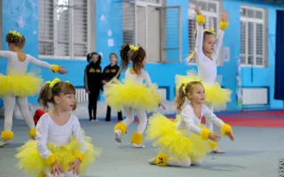Юные гимнастки устроили новогодний праздник красоты и грации