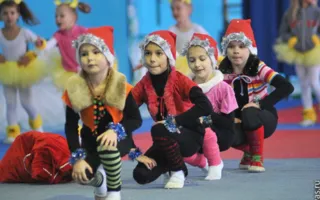 Юные гимнастки устроили новогодний праздник красоты и грации