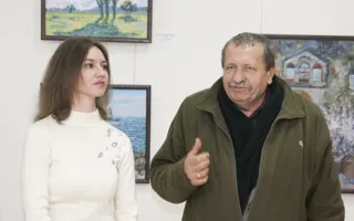 В галерее «Южный Эрмитаж» открылась новогодняя выставка картин молодых художников «Новогоднее настроение»