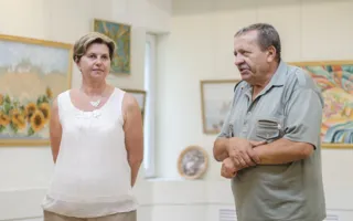 Выставка батика Людмилы Федчишиной в Севастополе