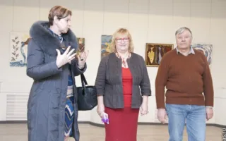 Живопись нитками на выставке гобеленовых картин Людмилы Матевушевой