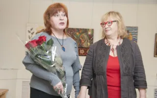 Живопись нитками на выставке гобеленовых картин Людмилы Матевушевой