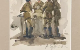 «Армейские зарисовки» севастопольского художника Анатолия Сухоруких ко Дню защитника отечества