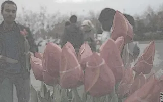 8 марта площадь Нахимова женщины украсили своими улыбками
