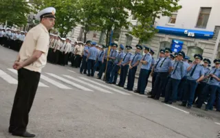 Ночная репетиция прохождения войск на параде в честь Дня Победы в Севастополе