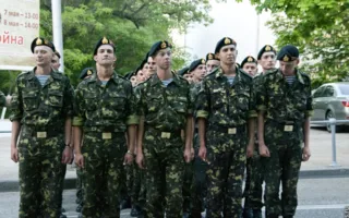 Ночная репетиция прохождения войск на параде в честь Дня Победы в Севастополе