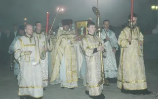 Севастопольцы в Херсонесе встретили светлый праздник Пасхи вместе с Президентом Украины