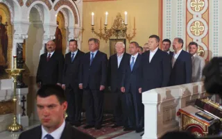 Севастопольцы в Херсонесе встретили светлый праздник Пасхи вместе с Президентом Украины