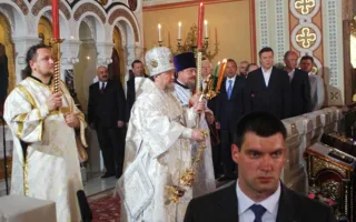 Севастопольцы в Херсонесе встретили светлый праздник Пасхи вместе с Президентом Украины