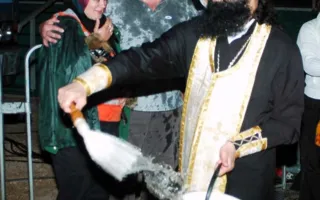 Севастопольцы в Херсонесе встретили светлый праздник Пасхи вместе с Президентом Украины