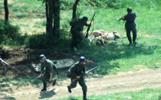 В рамках праздника «Знамена славы» состоялась реконструкция штурма Сапун-горы 7 мая 1944 года