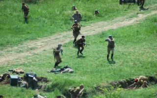 В рамках праздника «Знамена славы» состоялась реконструкция штурма Сапун-горы 7 мая 1944 года
