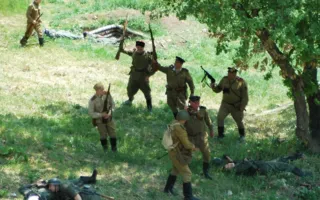 В рамках праздника «Знамена славы» состоялась реконструкция штурма Сапун-горы 7 мая 1944 года