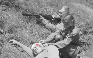 В рамках праздника «Знамена славы» состоялась реконструкция штурма Сапун-горы 7 мая 1944 года