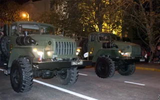 Генеральная репетиция прохождения войск на Параде Победителей в Севастополе