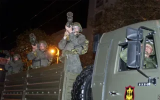 Генеральная репетиция прохождения войск на Параде Победителей в Севастополе