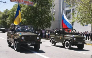 На Параде Победителей в Севастополе 9 мая впервые за много лет была использована военная техника