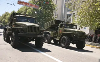 На Параде Победителей в Севастополе 9 мая впервые за много лет была использована военная техника