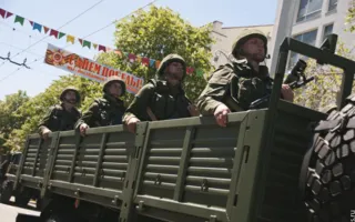 На Параде Победителей в Севастополе 9 мая впервые за много лет была использована военная техника