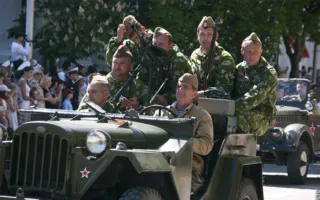 На Параде Победителей в Севастополе 9 мая впервые за много лет была использована военная техника