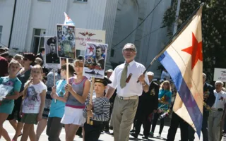 На Параде Победителей в Севастополе 9 мая впервые за много лет была использована военная техника
