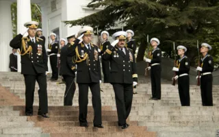 Парад кораблей, посвящённый 230-летию Черноморского флота в Севастополе