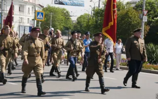 Традиционный фестиваль и марш военно-исторических клубов в Севастополе